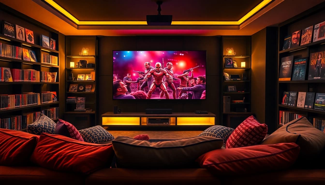 ดูหนังใหม่ชนโรง บนโซฟาสบายในห้องภาพยนตร์ที่ทันสมัย