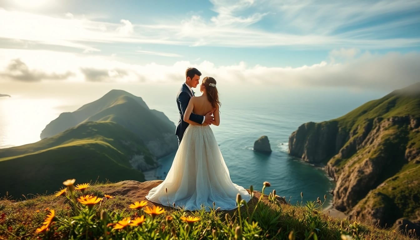 Couple celebrating their love with Big Sur wedding photography in a breathtaking coastal setting.