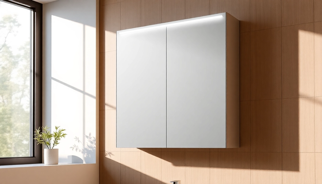 Enhance your bathroom with a modern led bathroom mirror Cabinet featuring sleek, reflective surfaces.