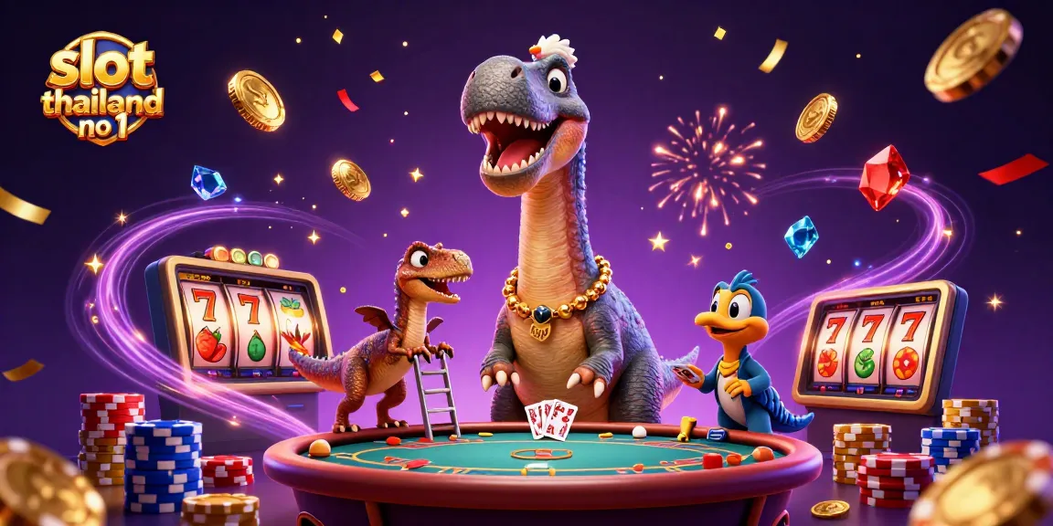 Experience high-stakes excitement at slot thailand no 1 with vibrant casino illustrations featuring dynamic gaming elements.