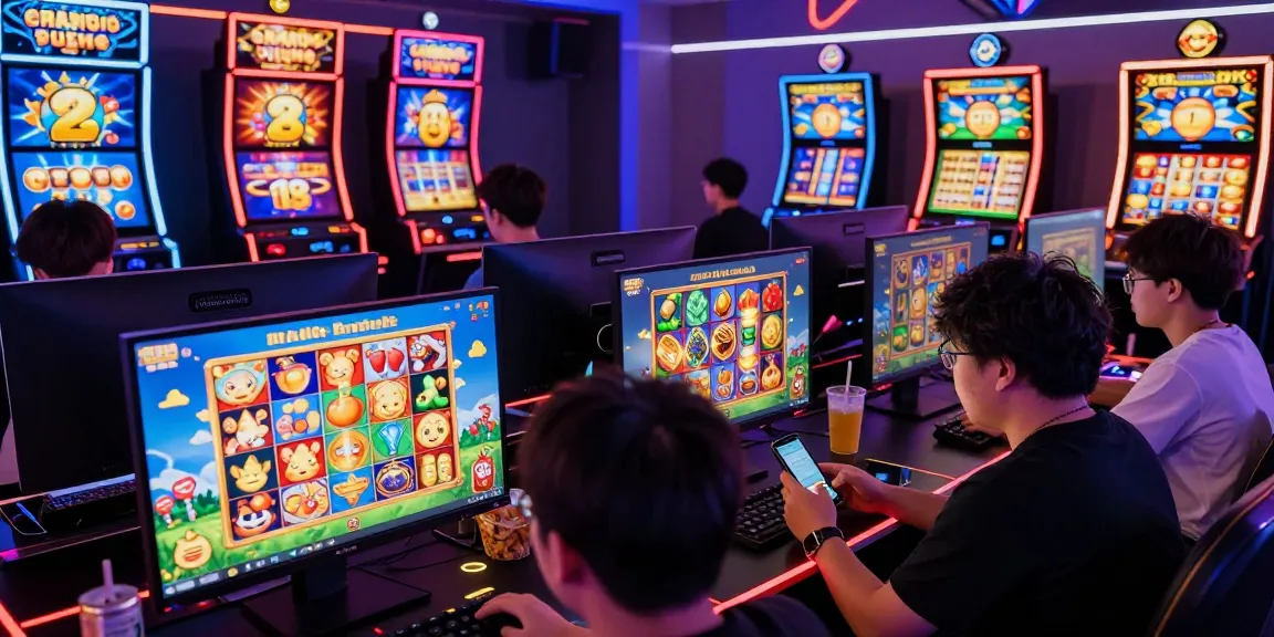 Exciting players enjoying slot gacor games in a vibrant online gaming environment.