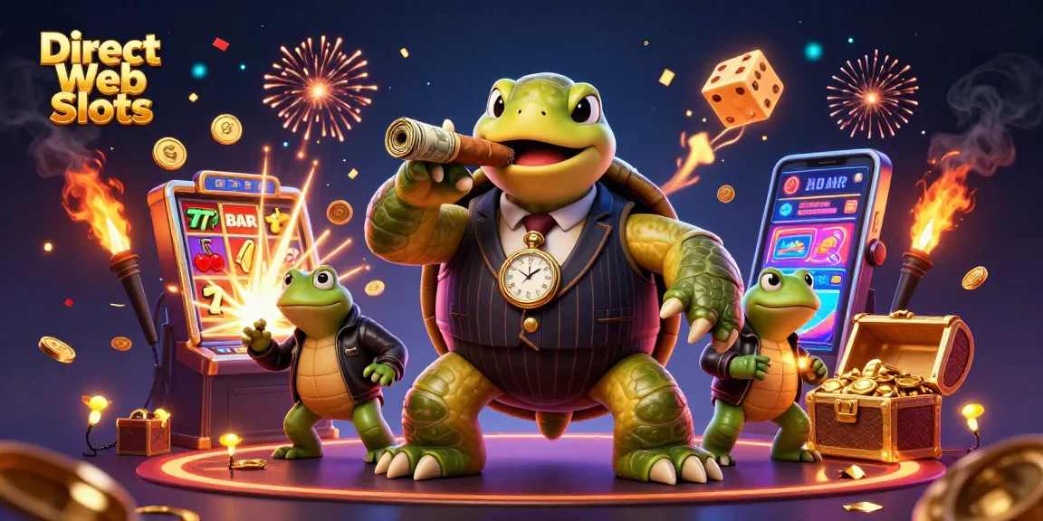 Experience the excitement of Direct Web Slots with colorful characters and dynamic casino elements.