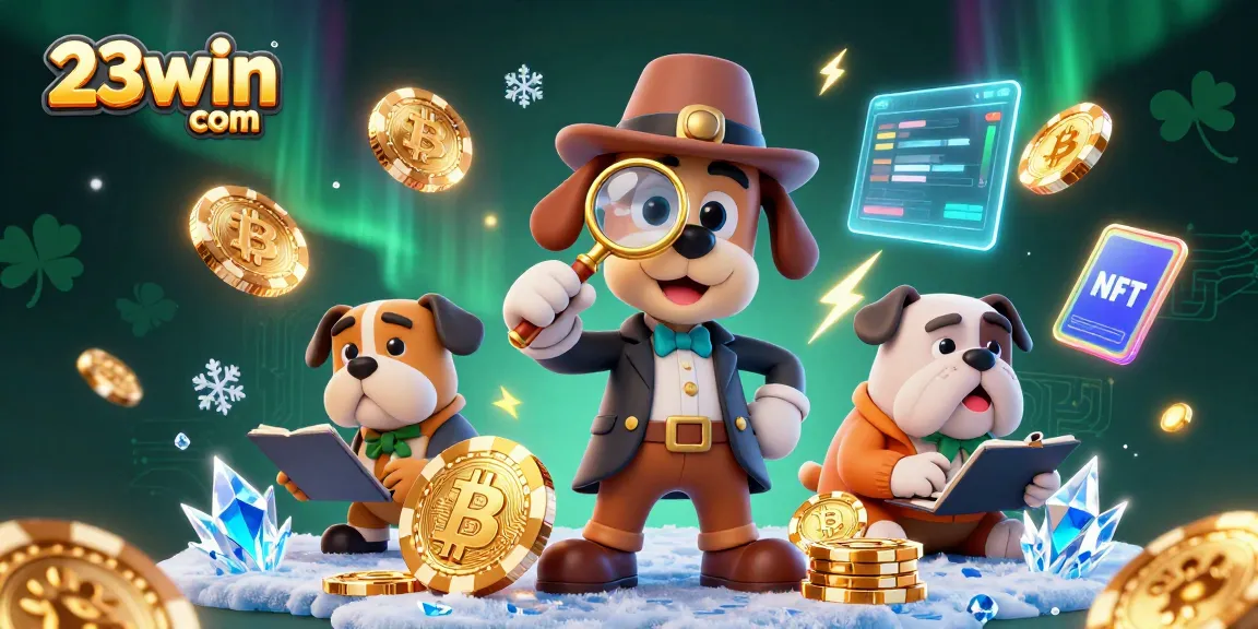 Join the action at 23win com with thrilling poker chip clues guiding you to treasure in this vibrant casino scene.