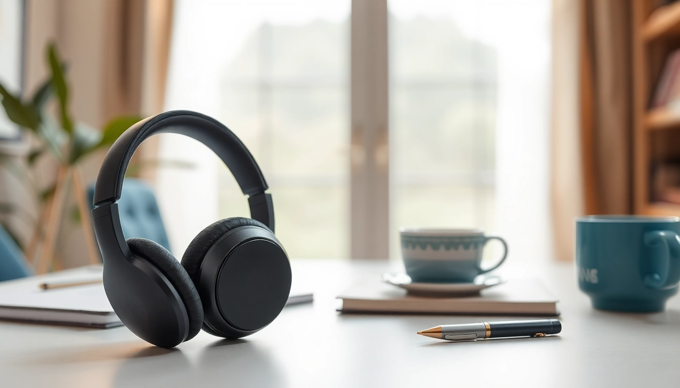 Explore the features of Bone X2 Bone Conduction Headphones in a modern workspace.