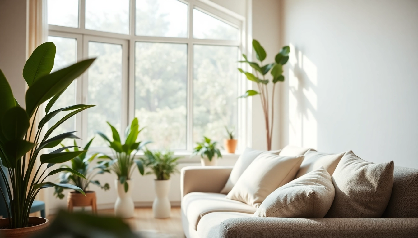 Experience Seamless Living in a modern and serene indoor setting with a cozy atmosphere.
