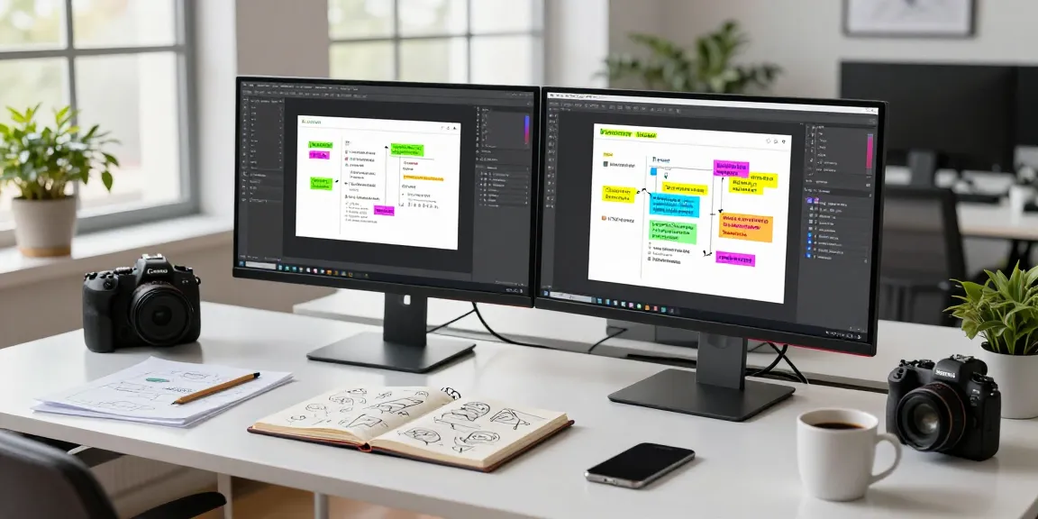 Dynamic workspace showcasing Snipaste官网 functionalities with designer actively annotating screenshots in a bright, modern office setting.