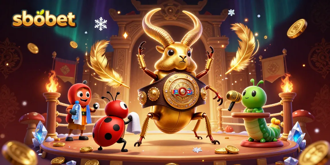 sbobet champions in an action-packed casino scene with glowing characters and vibrant effects