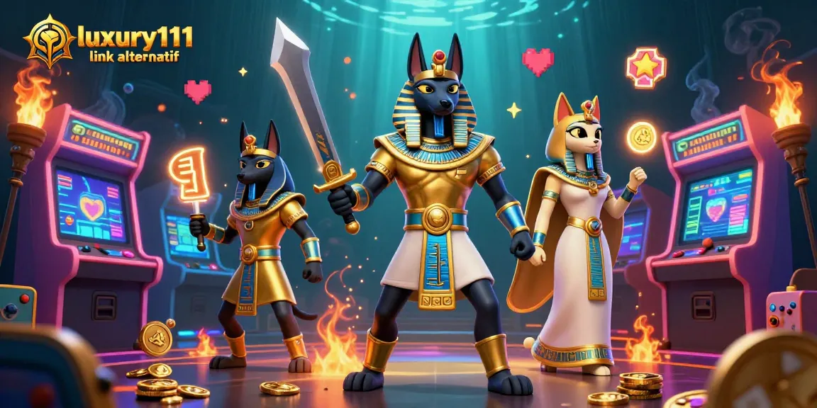 Experience gaming excitement with luxury111 link alternatif in a vibrant, animated casino setting.
