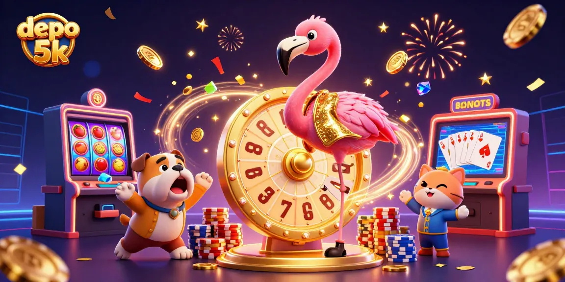 Spin the depo 5k slot reels for big wins and exciting jackpots with engaging characters and vibrant graphics.