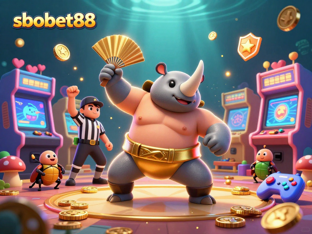 Engage in sbobet88 betting strategies with colorful 3D game elements and dynamic characters.