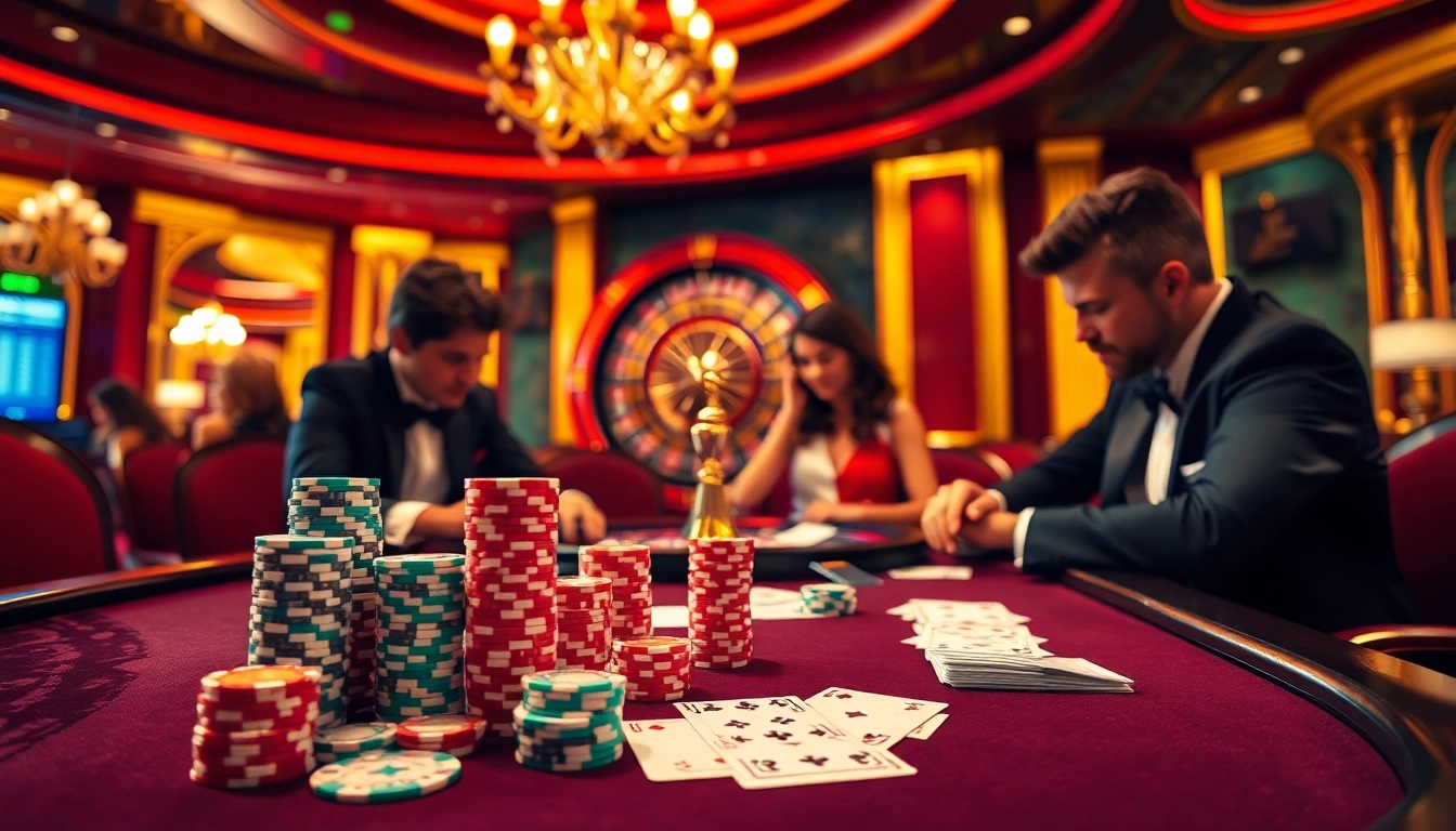 Plongez dans l'atmosphère passionnante du meilleure casino en ligne avec des tables de casino et du poker à enjeux élevés.