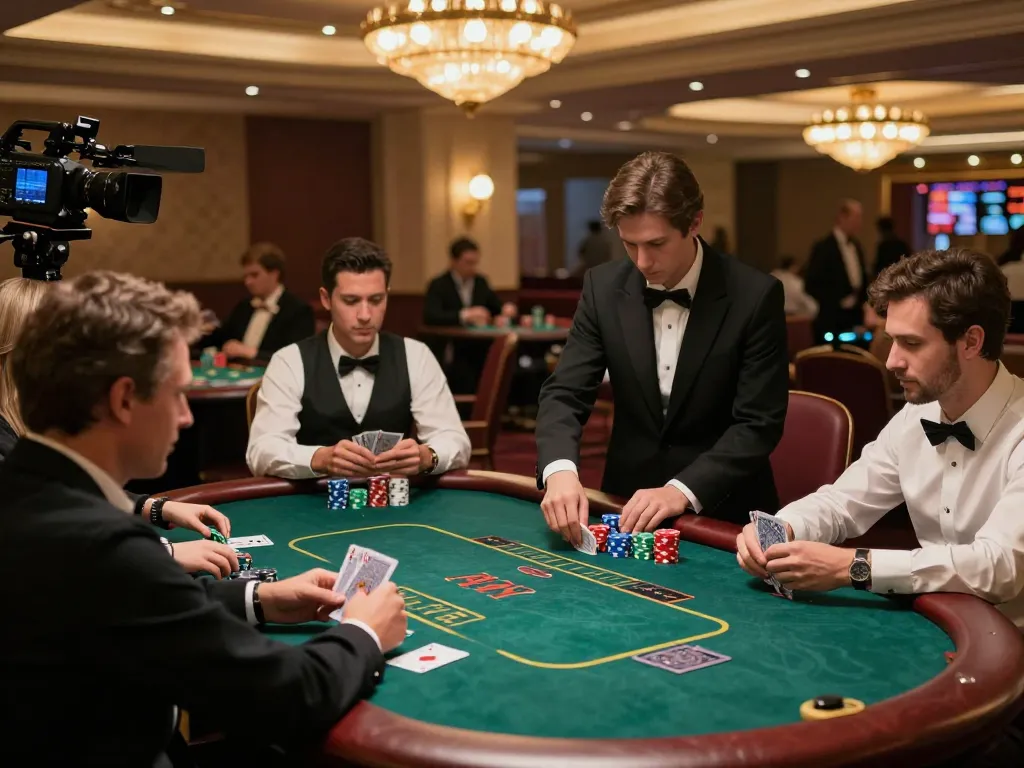 Players strategizing their moves at tt88 poker table with vibrant atmosphere and luxurious setting.