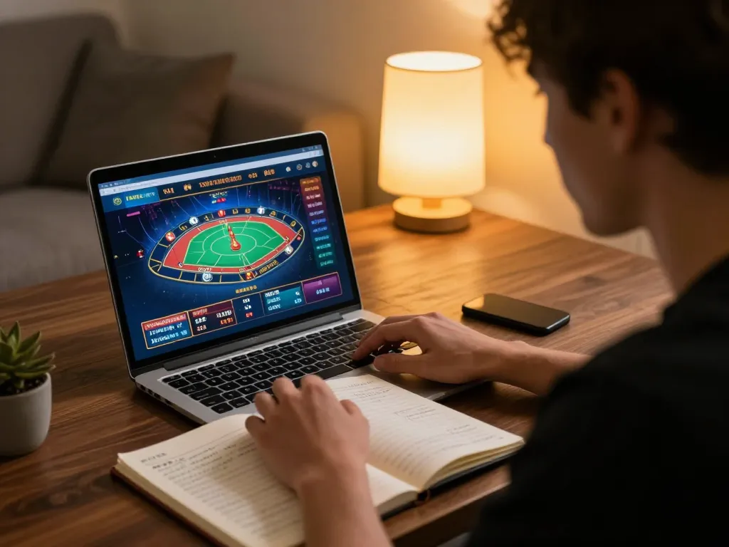 Engaging scene featuring online gaming session focusing on lista casino online stranieri for better betting strategies