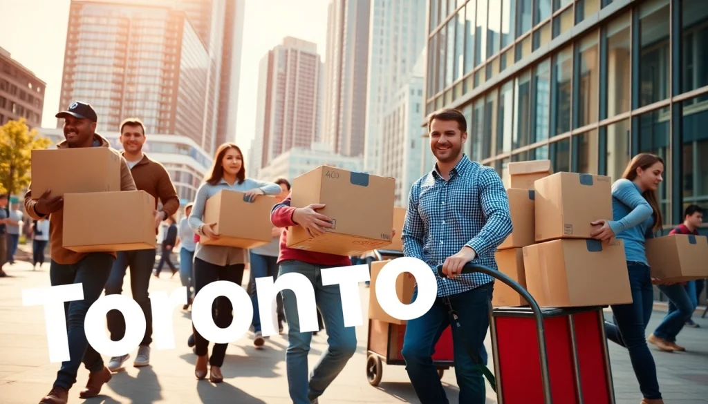 Enhance your experience with Toronto moving services featuring professional movers in action.