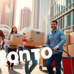 Enhance your experience with Toronto moving services featuring professional movers in action.