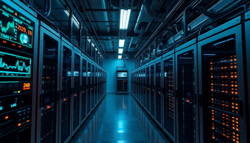 Efficient cryptocurrency mining operation showcasing the best crypto mining site technology.