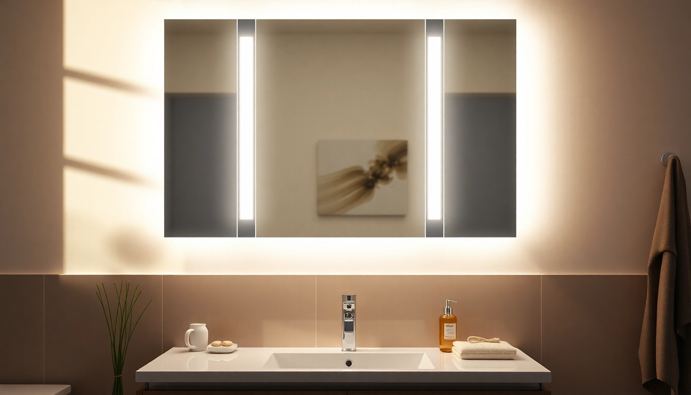 Besondere Merkmale von spiegelschrank mit led Beleuchtung, modernes Design in Badezimmer