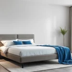 Dimensioni letto una piazza e mezza con particolare attenzione ai dettagli, mostrando comfort e stile.