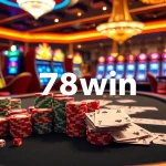 Experience the thrill of casino games with 78win featuring poker tables and vibrant slots.