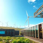 Best cloud mining facility showcasing AI innovation with renewable energy source integration.