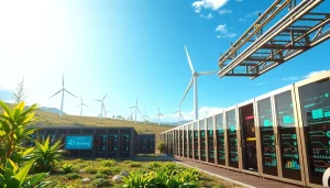 Best cloud mining facility showcasing AI innovation with renewable energy source integration.