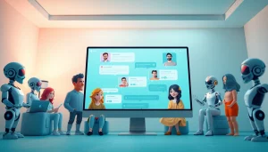 Interactive interface showcasing sex chat ai characters for engaging conversations.