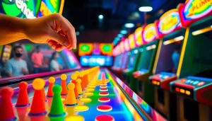 Main gameplay of demo plinko with colorful pegs and an exciting atmosphere.