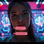 Engaging sex chat AI conversation in a vibrant digital interface.
