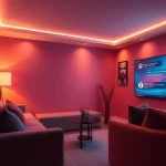 Experience engaging sex chat ai in a cozy, intimate chat room with modern digital interface.