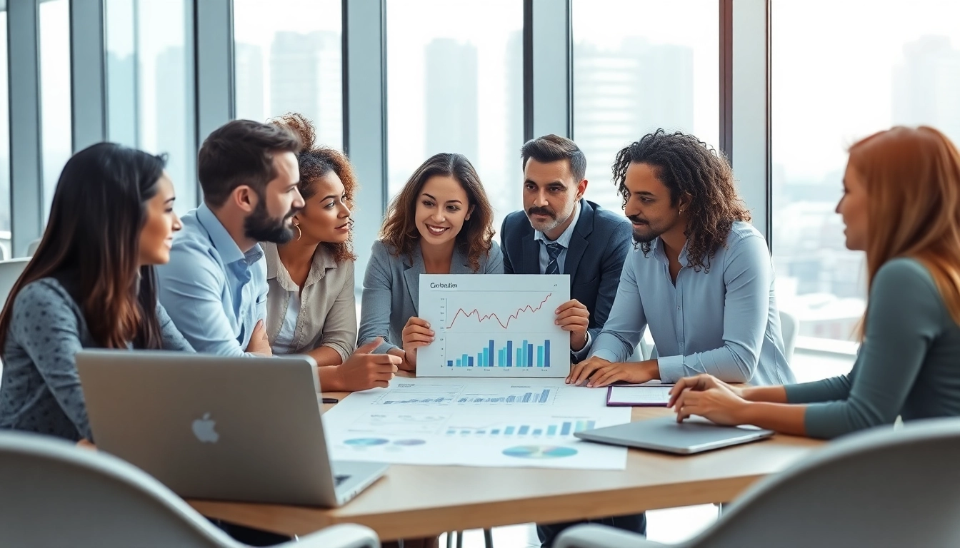 Evaluate competitor pricing strategies with a focused business team in a modern office.