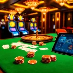 An exciting casino experience with poker chips and cards illustrating gameplay at https://thabetc.net/.