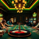 Experience thrilling gaming at nh88vn.net with vibrant casino tables, lively player interactions, and luxury elements.