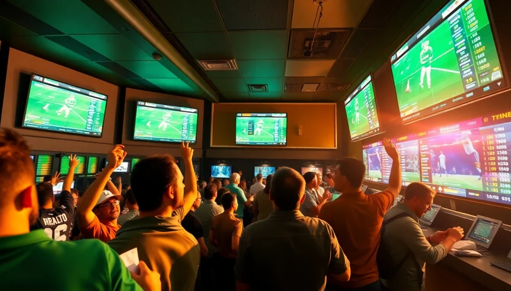 Engage with online sportsbooks Georgia in a vibrant betting lounge full of excitement.
