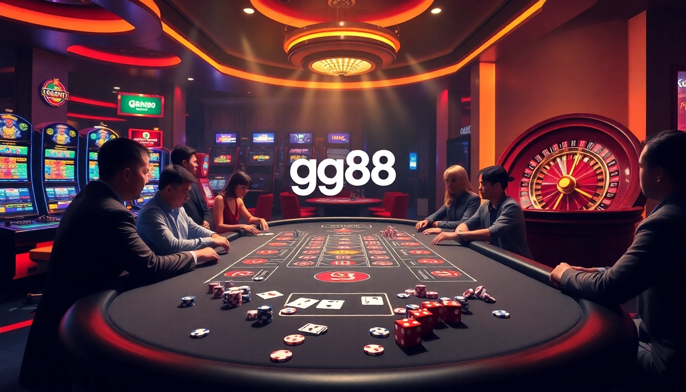 Experience the excitement at gg88 casino with lively poker games and vibrant slot machines.