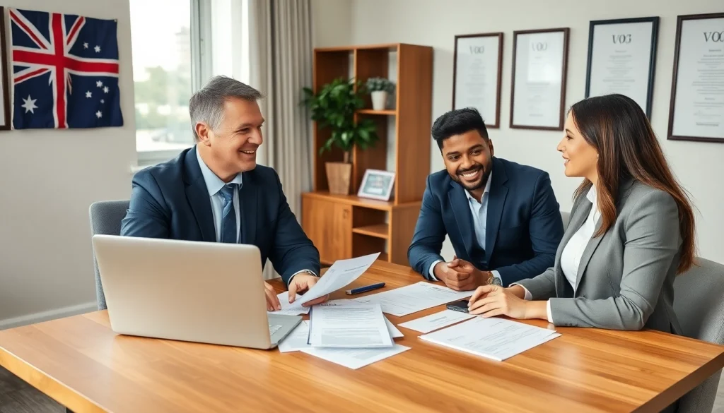Consultation for UK visitor visa from Australia at a professional immigration office.