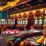 Playing poker at a luxury casino table while enjoying 68 game bài excitement.