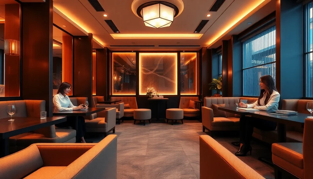 Luxurious 인계동셔츠룸 interior showcasing inviting atmosphere and stylish decor.