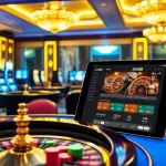 Experience the excitement of gaming at XX88 with vibrant casino tables and a sleek online interface.