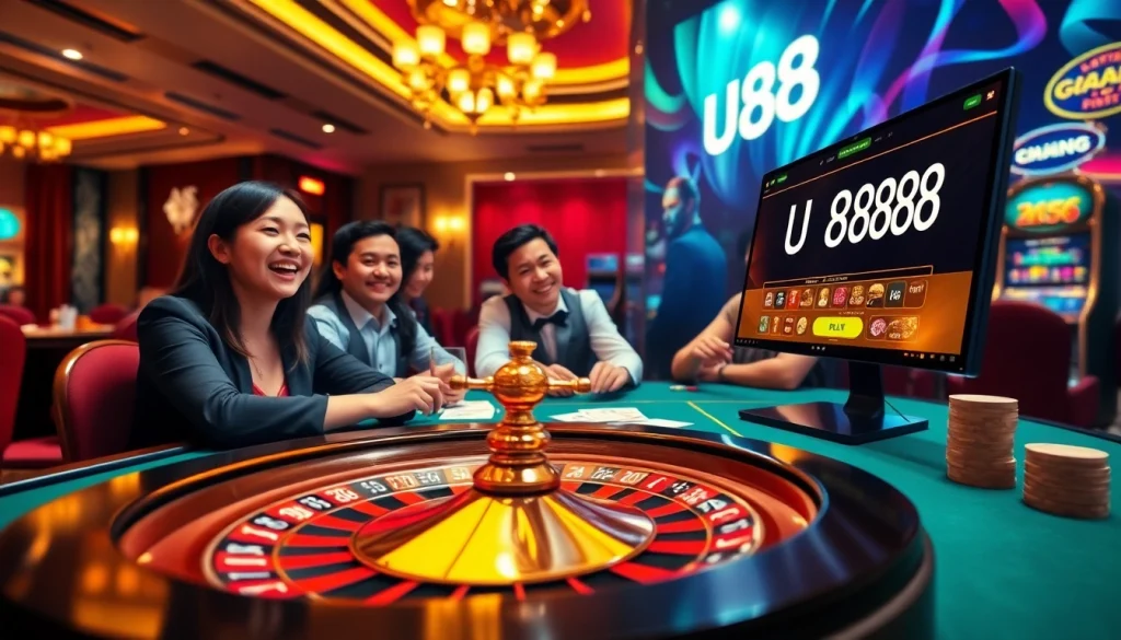 Engage in thrilling U888 online casino gameplay with vibrant tables, cards, and roulette for high-stakes excitement.