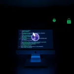 The hidden wiki dark web symbolized as an enigmatic map featuring .onion links and a Tor logo in a mysterious, ambient setting.