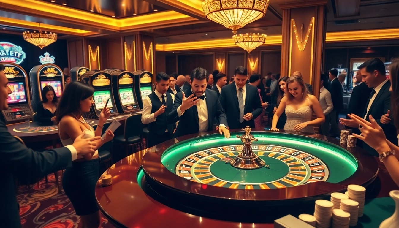 Engage with MK8 at a vibrant casino, featuring exciting betting activities and luxurious gaming ambiance.