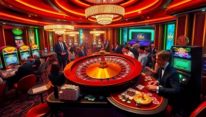 Players engaging at a roulette table highlighting the excitement of F8bet casino.