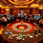 Experience the excitement of hello88 at an upscale casino with vibrant games and players.