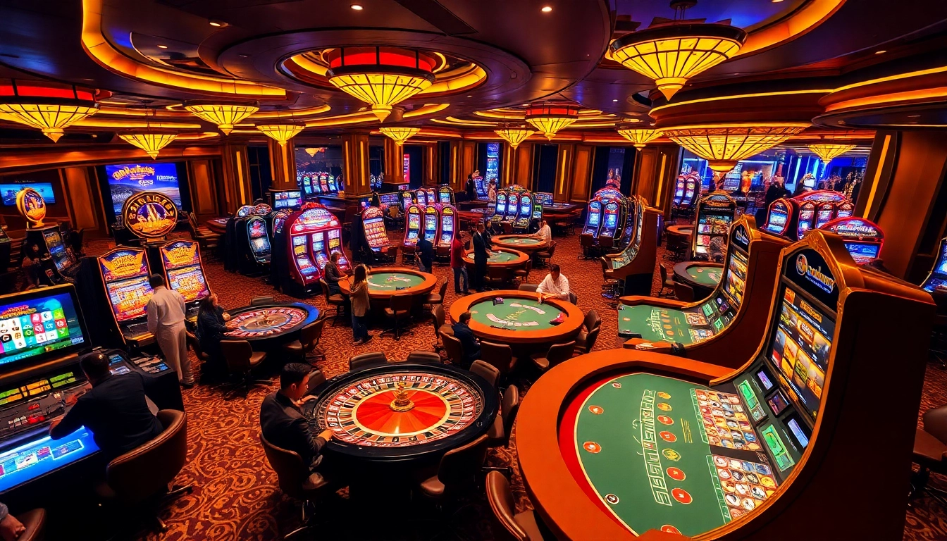 Experience the excitement of gaming at https://soibet.vision/ with players enjoying roulette and slot machines.