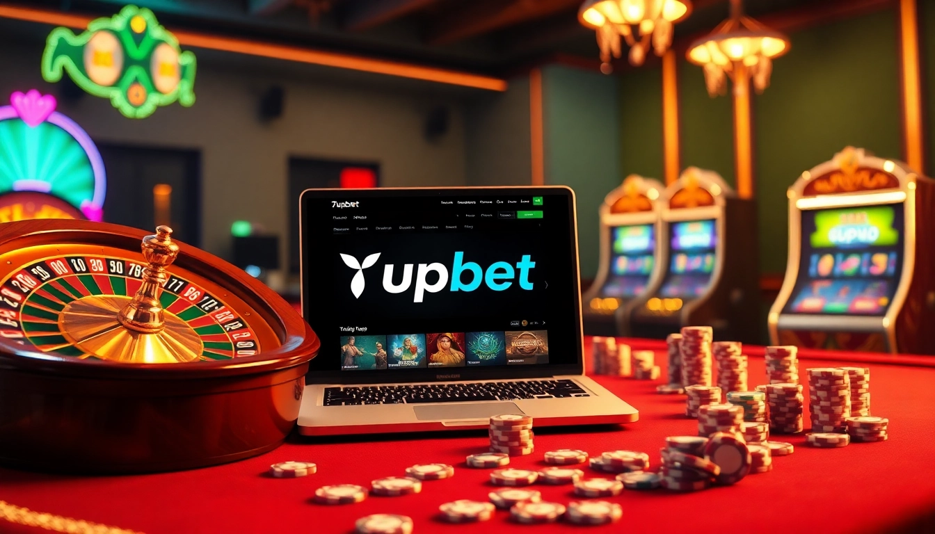 Players engage with 7upbet's online gambling platform, showcasing vibrant casino games and betting options.
