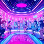 Engaging users with nsfw character ai in a futuristic digital chat environment.