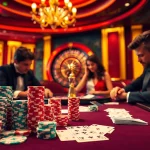 Plongez dans l'atmosphère passionnante du meilleure casino en ligne avec des tables de casino et du poker à enjeux élevés.