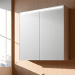 Enhance your bathroom with a modern led bathroom mirror Cabinet featuring sleek, reflective surfaces.