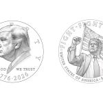trump silver coin