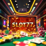 Permainan Slot77 menarik perhatian di kasino digital yang glamor.
